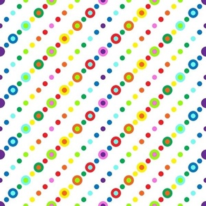 Rainbow Polka Dot #12