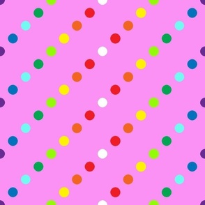 Rainbow Polka Dot #8