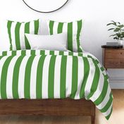 stripe - 3 inch wide - summer green and white