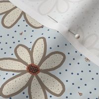 scattered free-hand flowers -  Panna Cotta - East Fork autumnal table linens