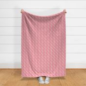 Small Scale Cow Print Watermelon Pink on White
