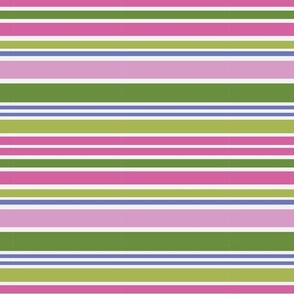 Multi-Stripe Pink and Green