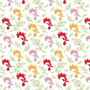 Roosters Pattern 1