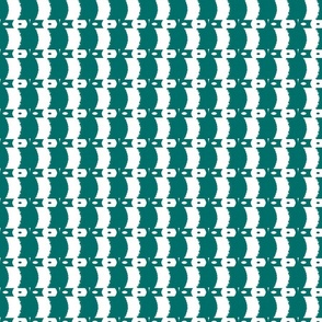 Refreshing Blueish Green and White Abstract Pattern