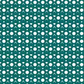 Refreshing Blueish Green and White Abstract Pattern