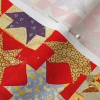 Star Quilt Cheater fabric