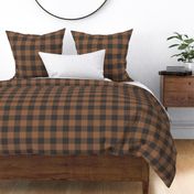 Brown/Black Buffalo plaid 4 inch