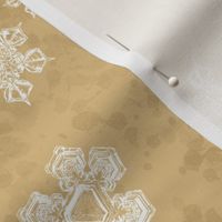 Snowflake Textured Blender (Large) - White on Honey Brown  (TBS204) 