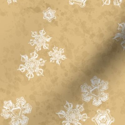 Snowflake Textured Blender (Large) - White on Honey Brown  (TBS204) 