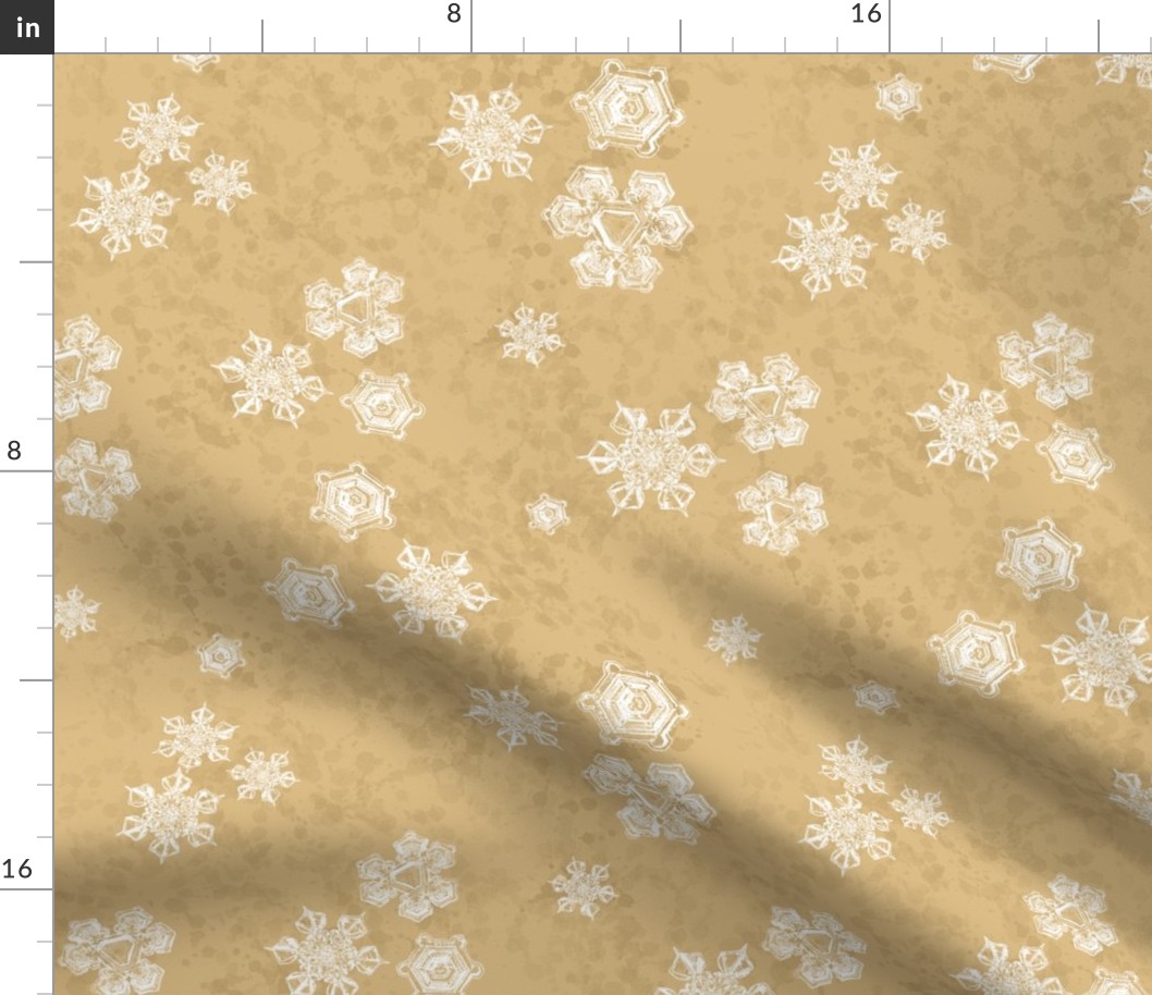 Snowflake Textured Blender (Large) - White on Honey Brown  (TBS204) 