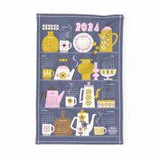 Tea Towel calendar 2024 retro Kitchen