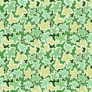 Warm Green Playful Blobs