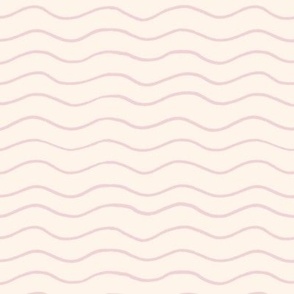 Pink waves on beige