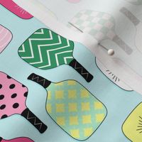Preppy Pickleball Paddles - pink and green