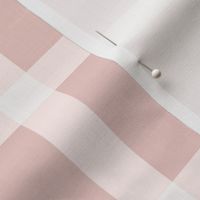 Simple Gingham Check Pattern Coordinate For Fleur de Lis Pattern Pink White Large Scale