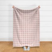 Simple Gingham Check Pattern Coordinate For Fleur de Lis Pattern Pink White Large Scale