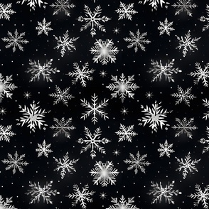 black snowflake wallpaper hd