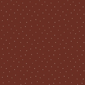 Suiting Brick Red Spots and Dots