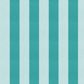 Textured linen large thick stripe wallpaper in mint light green and teal turquoise green 