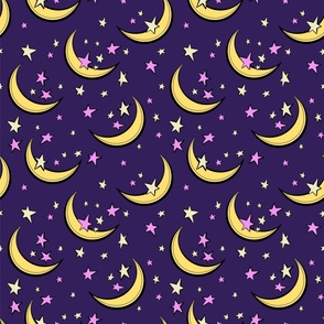 Fabulous Night Moons and Stars