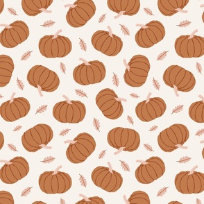Fall Pumpkin Toss | Md on Creamy White