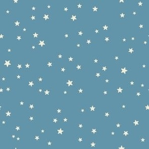 xs-Baby Boy-Cream Stars on DUSTY Blue