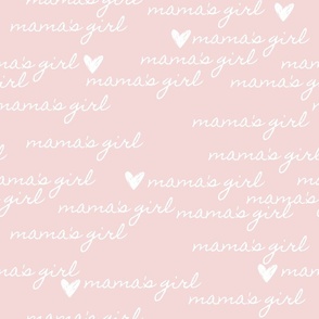 mama's girl baby pink / hearts