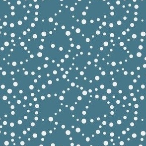 Dotty: Abstract Blender Dots - Teal Blue