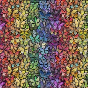 rainbow fantasy butterflies