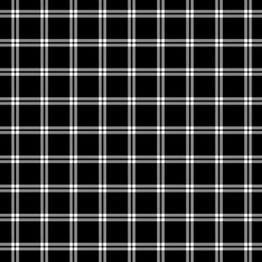 Tartan black and white