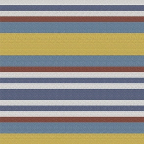 Mustard Yellow Modern French Country Stripes