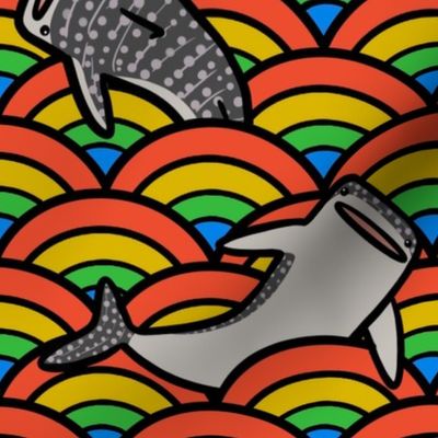 Hermans Whale Sharks Rainbow 10 inch