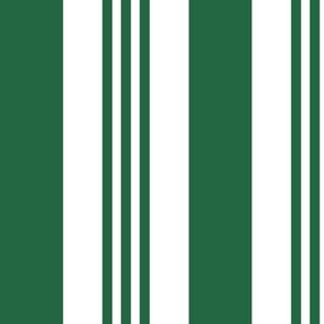 Candy Cane Stripes (Large) - Emerald Green and White (TBS205)
