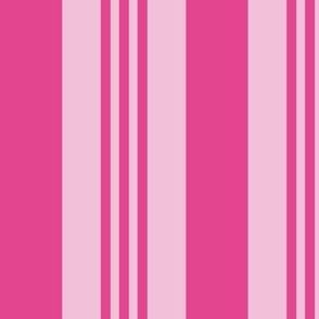 Candy Cane Stripes (Large) - Rose and Azalea Pink  (TBS205)