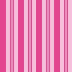 Candy Cane Stripes (Medium) - Rose and Azalea Pink  (TBS205)