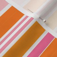 Multi-Stripe Orange and Pink