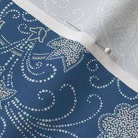 (small) First Frost Dotted Vines / East Fork Autumnal Table Linens DC / small scale