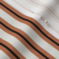 Rust and Black Stripe - 1/2 inch