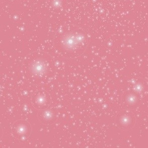 Bubblegum Pink with White Stars