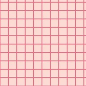 Retro Checkerboard Small Peach and Pink BelindaBDesigns
