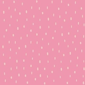 Cream Dots Pink Background