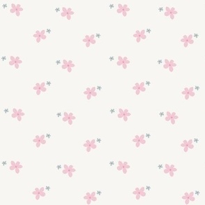 Floral Pink- Ash Grey