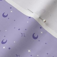 Magic Moons and Stars Purple BelindaB Designs