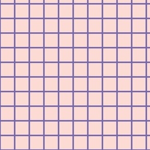 Retro Checkerboard Small Peach and Purple BelindaBDesigns