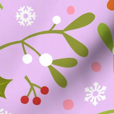 Mistletoe - Lilac - Large scale