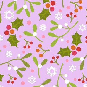 Mistletoe - Lilac - Large scale