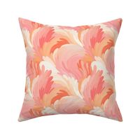 Eyre feathers soft pink and orange 