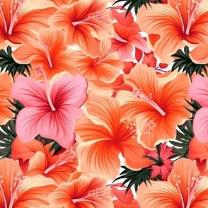 Hawaii palm flowers tropical