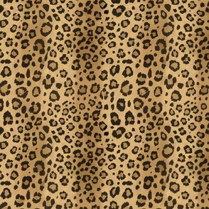 Realistic Leopard Print With Brushstrokes