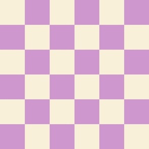 Purple and pale pink checkerboard